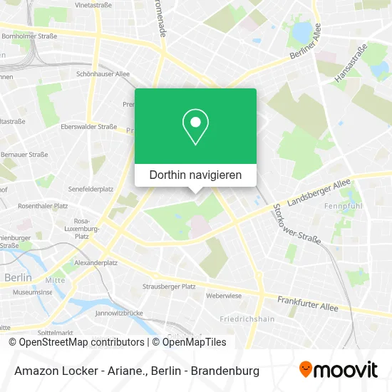 Amazon Locker - Ariane. Karte