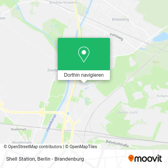 Shell Station Karte