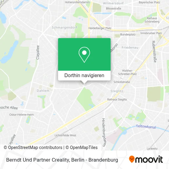 Berndt Und Partner Creality Karte