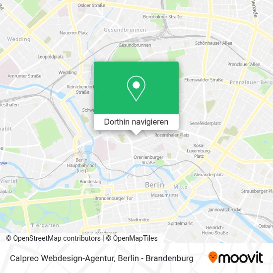 Calpreo Webdesign-Agentur Karte