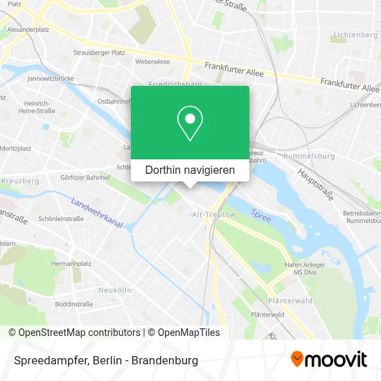 Spreedampfer Karte