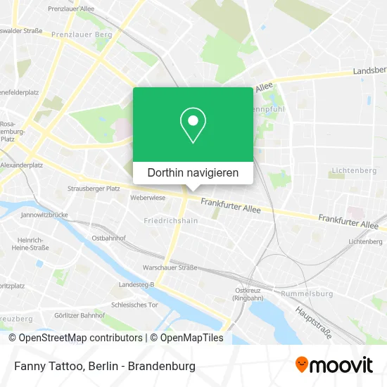 Fanny Tattoo Karte
