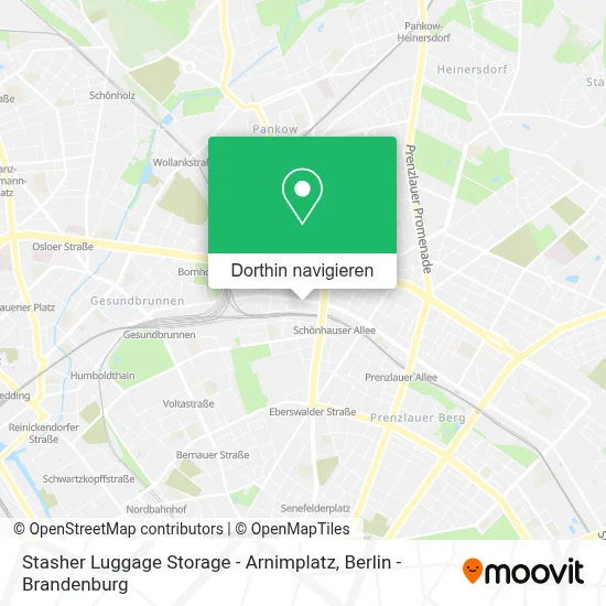 Stasher Luggage Storage - Arnimplatz Karte