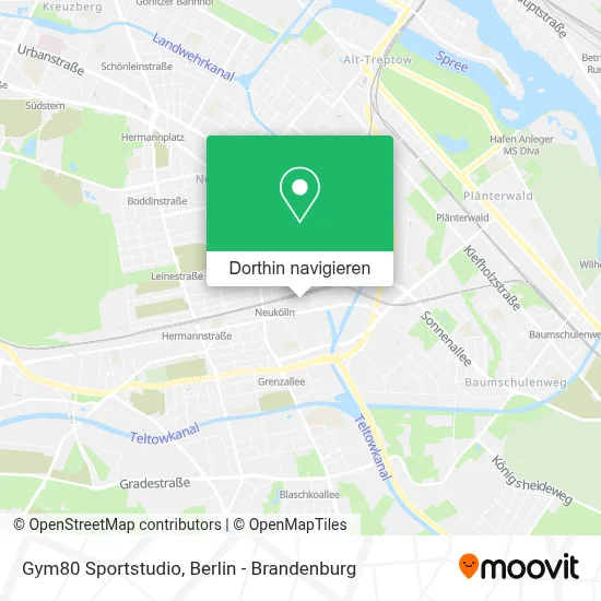 Gym80 Sportstudio Karte