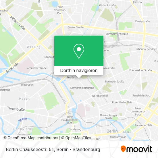 Berlin Chausseestr. 61 Karte