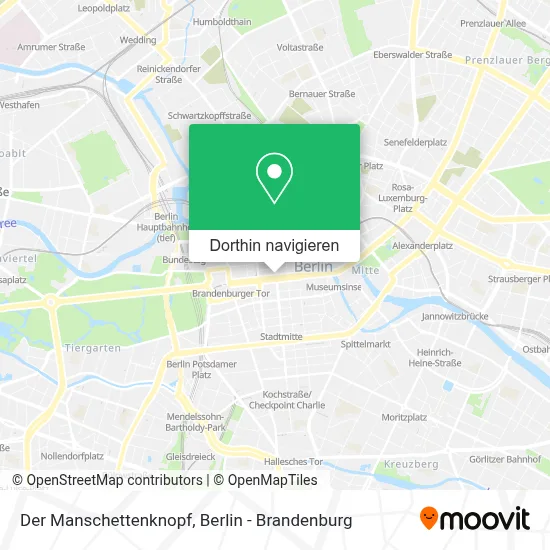 Der Manschettenknopf Karte