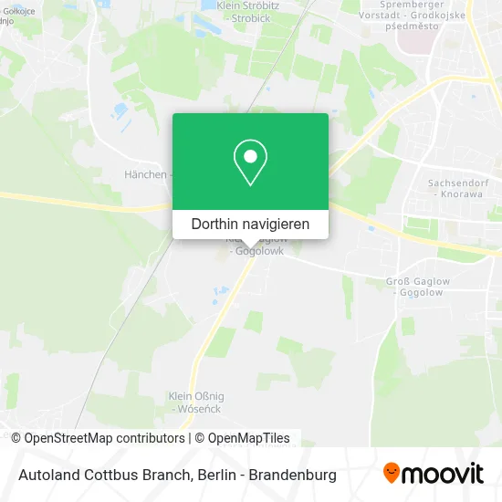 Autoland Cottbus Branch Karte