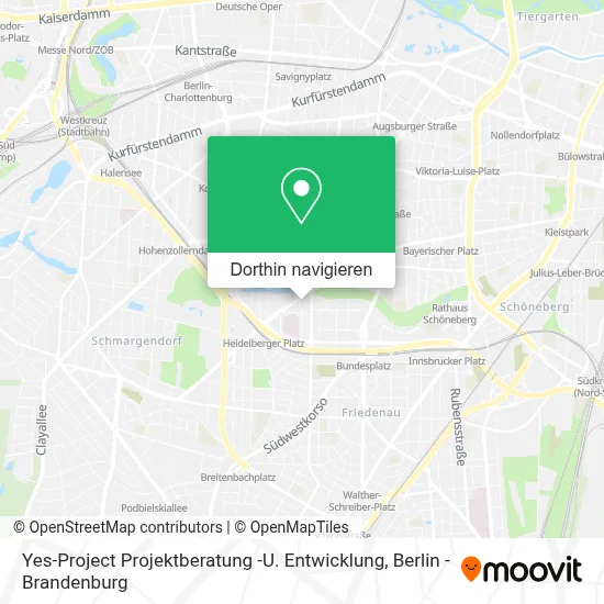 Yes-Project Projektberatung -U. Entwicklung Karte
