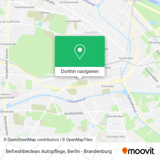 Befreshbeclean Autopflege Karte