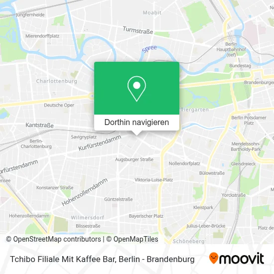 Tchibo Filiale Mit Kaffee Bar Karte