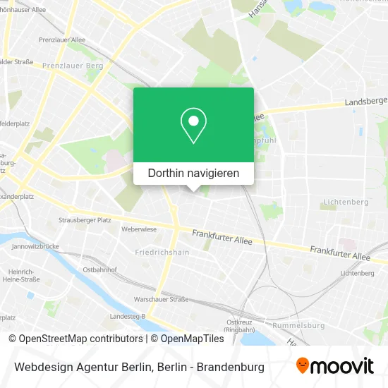 Webdesign Agentur Berlin Karte