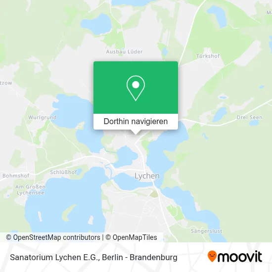 Sanatorium Lychen E.G. Karte