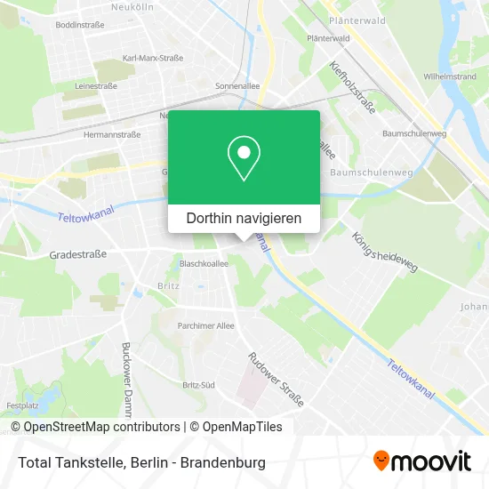 Total Tankstelle Karte