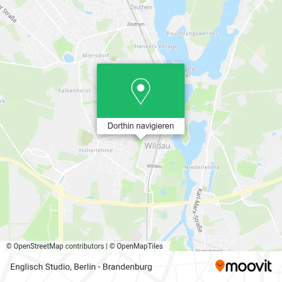Englisch Studio Karte