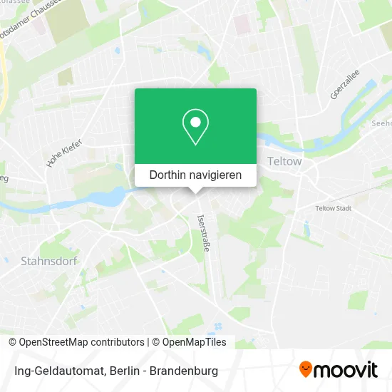 Ing-Geldautomat Karte