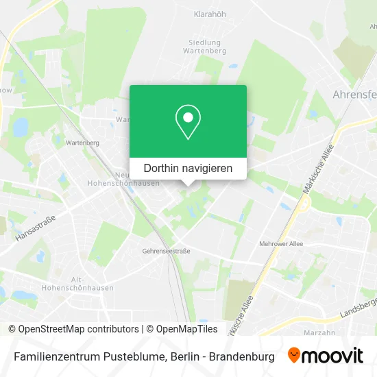 Familienzentrum Pusteblume Karte