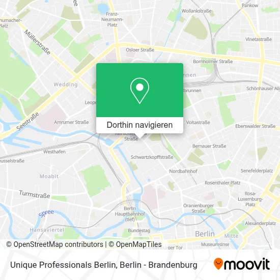 Unique Professionals Berlin Karte