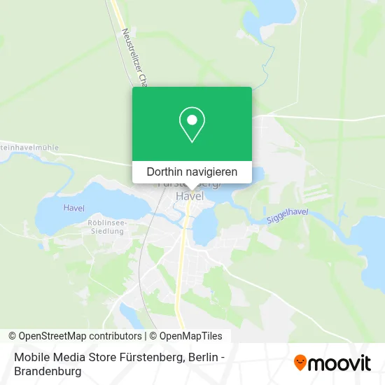 Mobile Media Store Fürstenberg Karte
