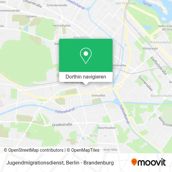 Jugendmigrationsdienst Karte