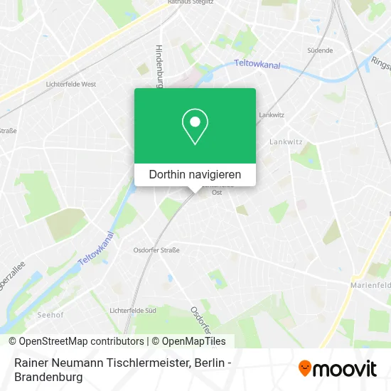 Rainer Neumann Tischlermeister Karte