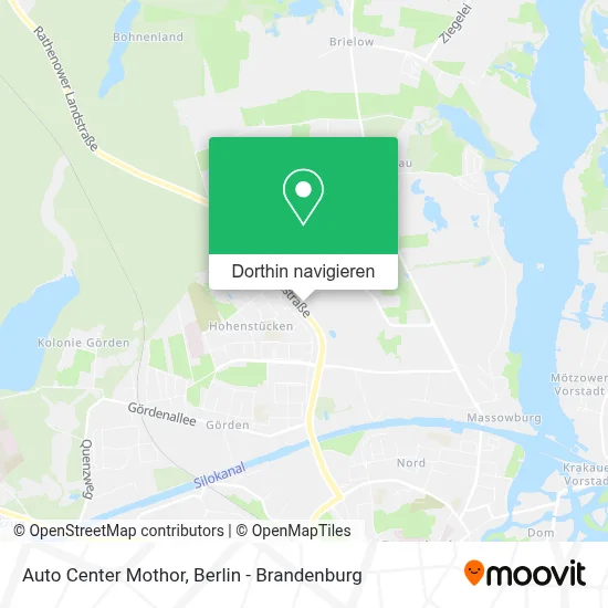 Auto Center Mothor Karte