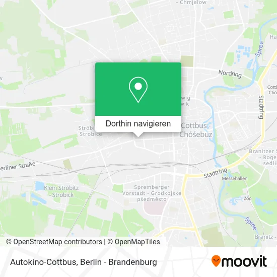 Autokino-Cottbus Karte