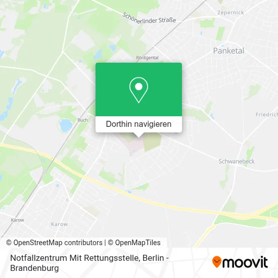 Notfallzentrum Mit Rettungsstelle Karte