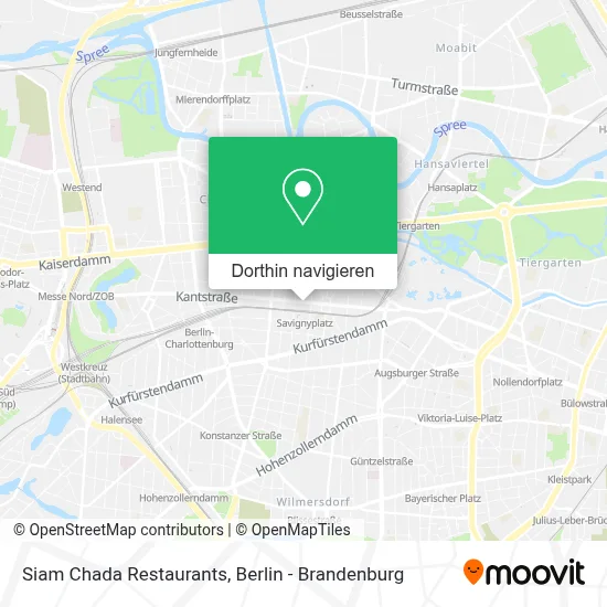 Siam Chada Restaurants Karte