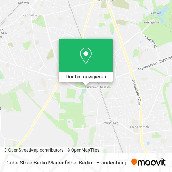 Cube Store Berlin Marienfelde Karte