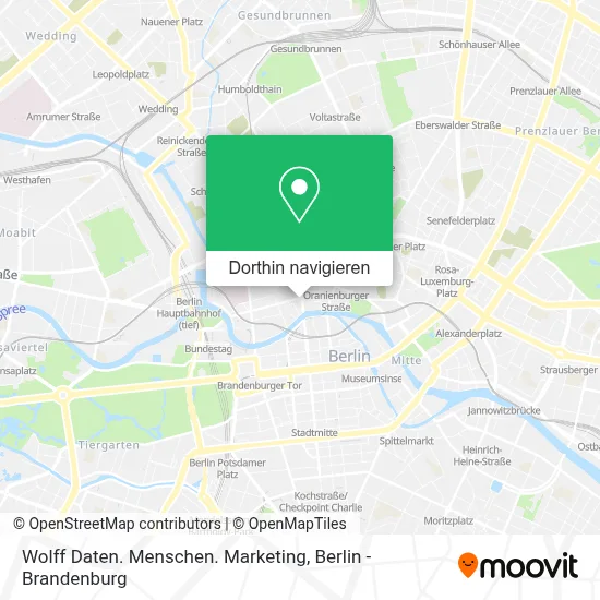 Wolff Daten. Menschen. Marketing Karte