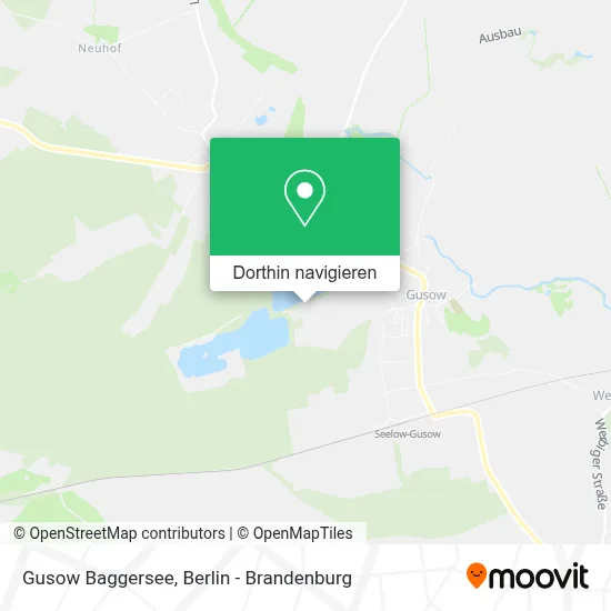 Gusow Baggersee Karte