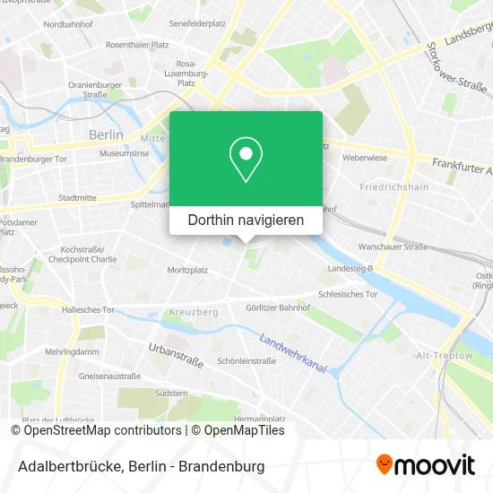 Adalbertbrücke Karte
