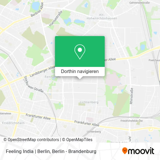 Feeling India | Berlin Karte