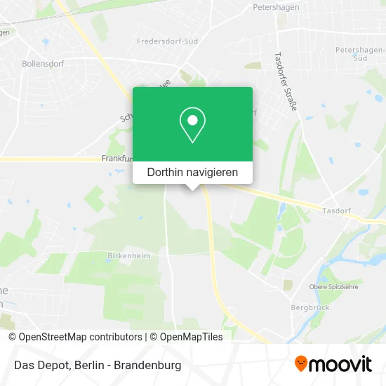 Das Depot Karte