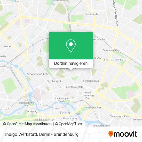 Indigo Werkstatt Karte
