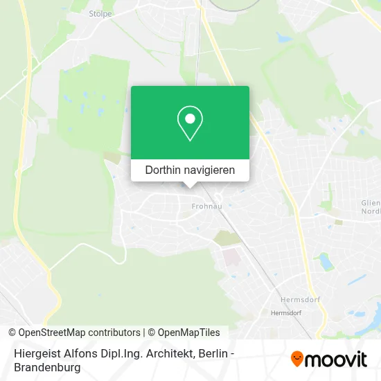 Hiergeist Alfons Dipl.Ing. Architekt Karte