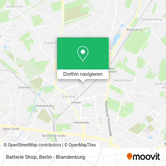Batterie Shop Karte