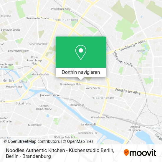 Noodles Authentic Kitchen - Küchenstudio Berlin Karte
