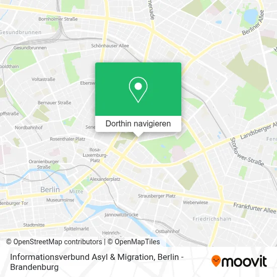 Informationsverbund Asyl & Migration Karte