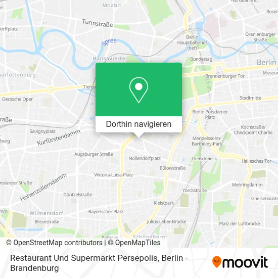 Restaurant Und Supermarkt Persepolis Karte