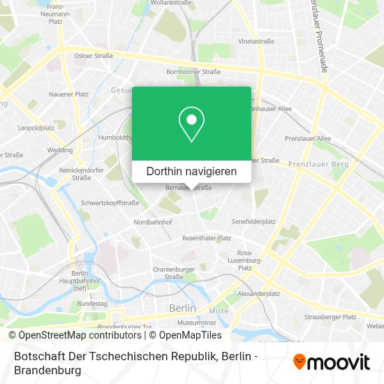 Botschaft Der Tschechischen Republik Karte