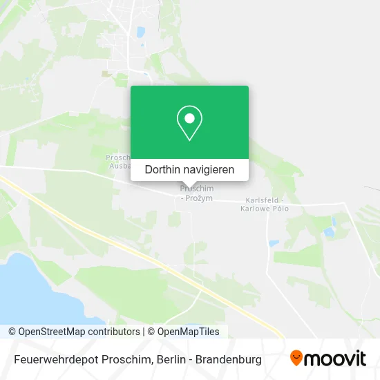 Feuerwehrdepot Proschim Karte