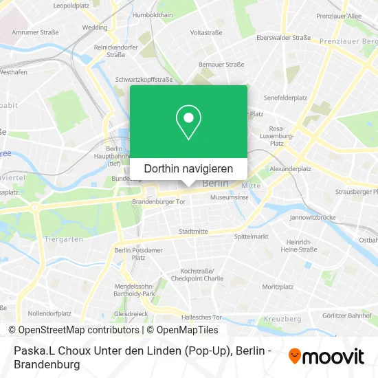 Paska.L Choux Unter den Linden (Pop-Up) Karte