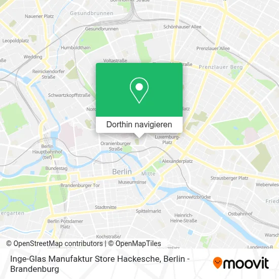 Inge-Glas Manufaktur Store Hackesche Karte