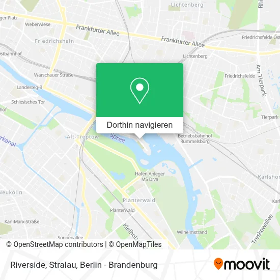 Riverside, Stralau Karte