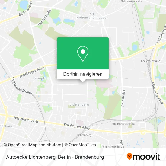 Autoecke Lichtenberg Karte