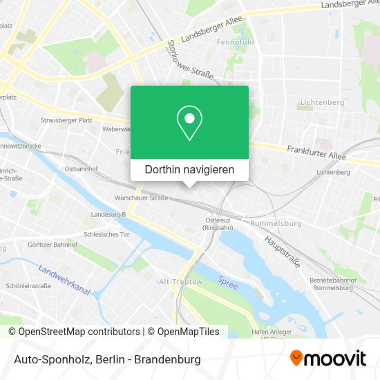Auto-Sponholz Karte