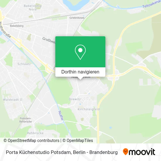 Porta Küchenstudio Potsdam Karte