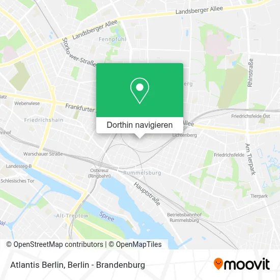 Atlantis Berlin Karte