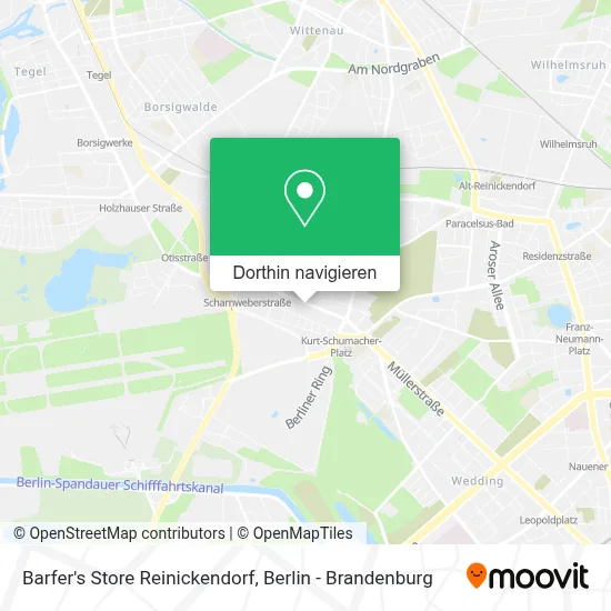 Barfer's Store Reinickendorf Karte